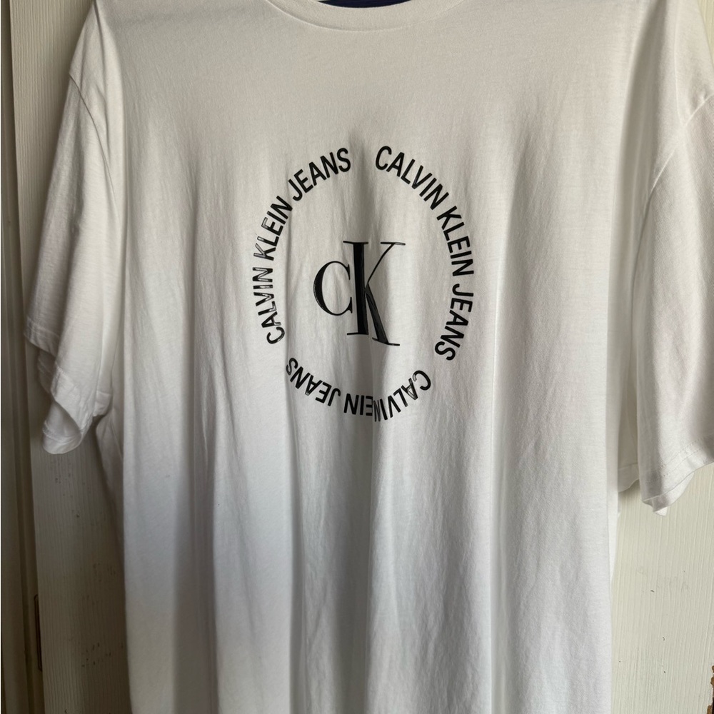 Calvin Klein White Logo Tee